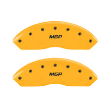 Load image into Gallery viewer, MGP 4 Caliper Covers Engraved Front &amp; Rear MGP Yellow Finish Black Characters 2018 Toyota 86