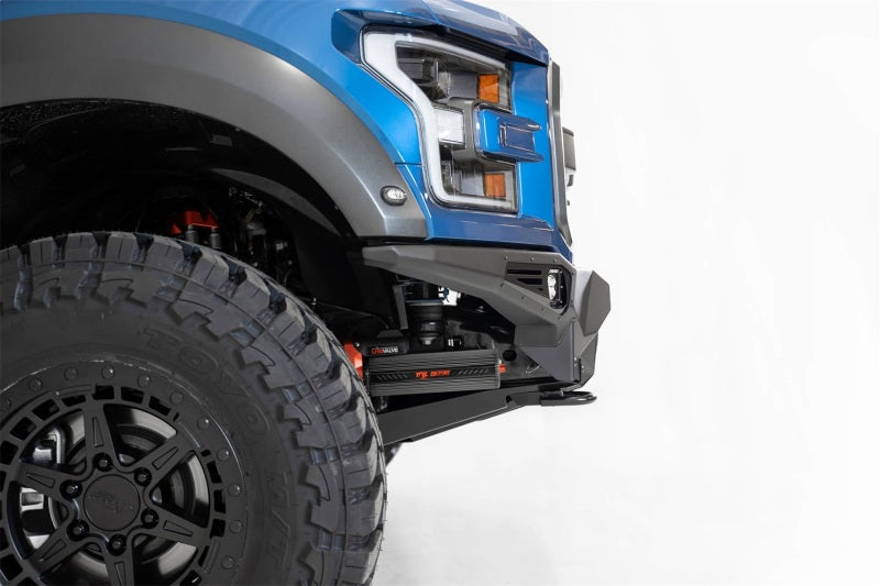 Addictive Desert Designs 17-20 Ford F-150 Raptor Bomber Front Bumper w/ 4 Rigid 360 6in Round Mounts - GTR Auto
