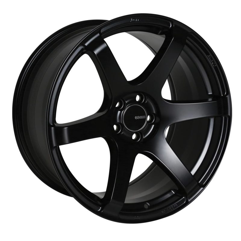Enkei T6S 18x8.5 50mm Offset 5x114.3 Bolt Pattern 72.6 Bore Matte Black Wheel - GTR Auto