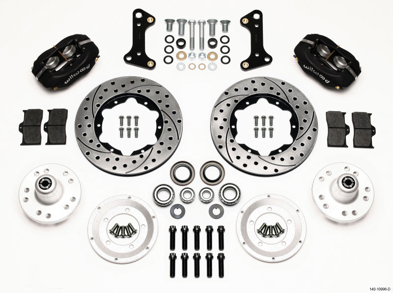 Wilwood Forged Dynalite Front Kit 11.00in Drilled 67-69 Camaro 64-72 Nova Chevelle - GTR Auto
