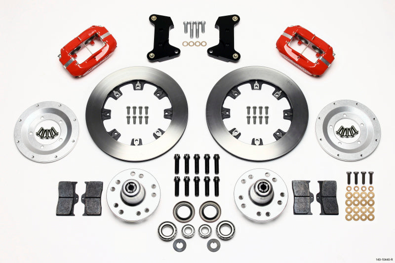 Wilwood Forged Dynalite Front Kit 12.19in Red 74-80 Pinto/Mustang II Disc Spindle only - GTR Auto