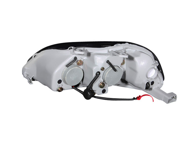 ANZO 1996-1998 Honda Civic Projector Headlights w/ Halo Black - GTR Auto