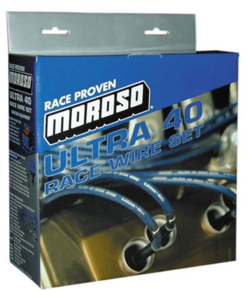 Moroso Ford 351W Ignition Wire Set - Ultra 40 - Unsleeved - HEI - Black 73716