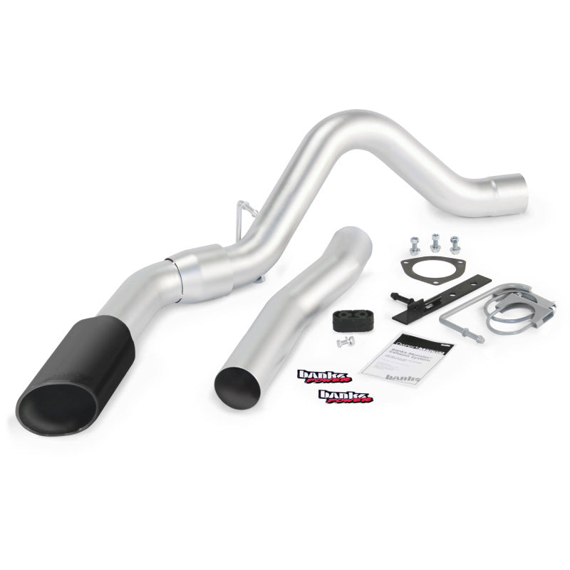 Banks Power 15 Chevy 6.6L LML ECLB/CCSB/CCLB Monster Exhaust System - SS Single Exhaust w/ Black Tip - GTR Auto