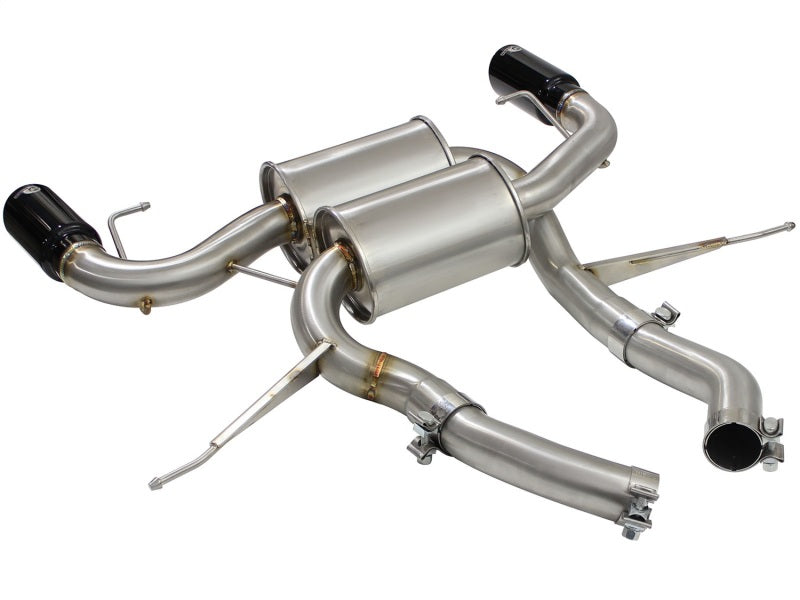 aFe MACHForce XP 2.5in Axle Back Stainless Exhaust w/ Black Tips 07-13 BMW 335i 3.0L L6 (E90/92) N55 - GTR Auto