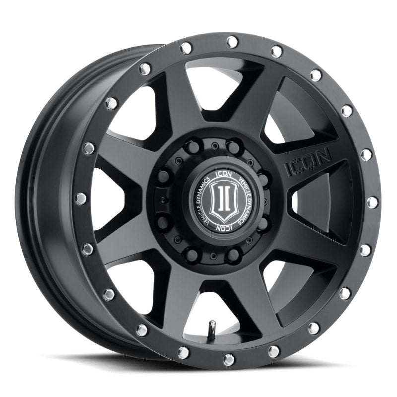 ICON Rebound HD 18x9 8x170 6mm Offset 5.25in BS 125mm Bore Satin Black Wheel - GTR Auto