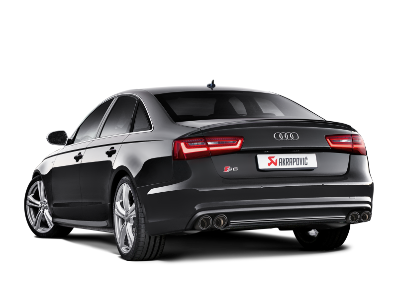 Akrapovic 13-17 Audi S6 Avant/Limousine (C7) Evolution Line Cat Back (Titanium) w/ Carbon Tips - GTR Auto