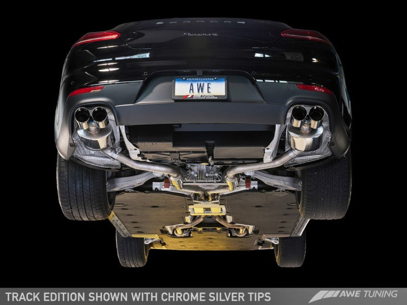 AWE Tuning Panamera 2/4 Track Edition Exhaust (2014+) - w/Chrome Silver Tips - GTR Auto
