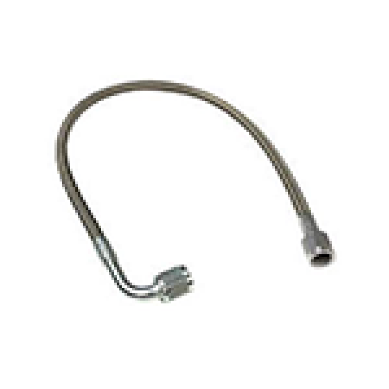 Fragola -4AN PFTE Black Hose Assembly Straight x 90 Degree 18in 412-1-2-18