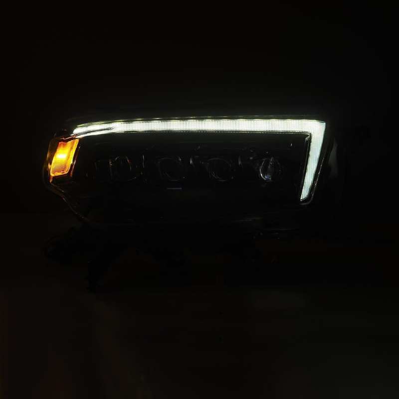 AlphaRex 10-13 Toyota 4Runner NOVA LED Proj Headlights Plank Style Alpha Black w/Seq Signal/DRL - GTR Auto