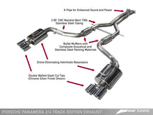 Load image into Gallery viewer, AWE Tuning Panamera 2/4 Track Edition Exhaust (2014+) - w/Chrome Silver Tips - GTR Auto
