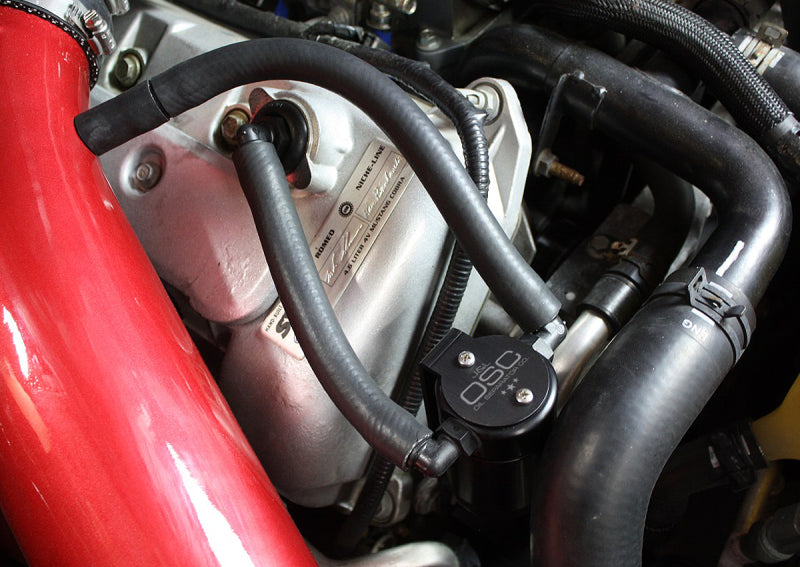 J&L 99-04 Ford Mustang SVT Cobra Passenger Side Oil Separator 3.0 - Black Anodized - GTR Auto