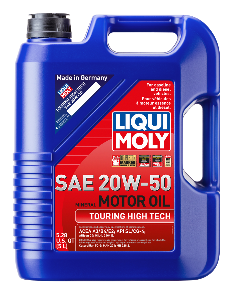LIQUI MOLY 5L Touring High Tech Motor Oil SAE 20W50 - GTR Auto