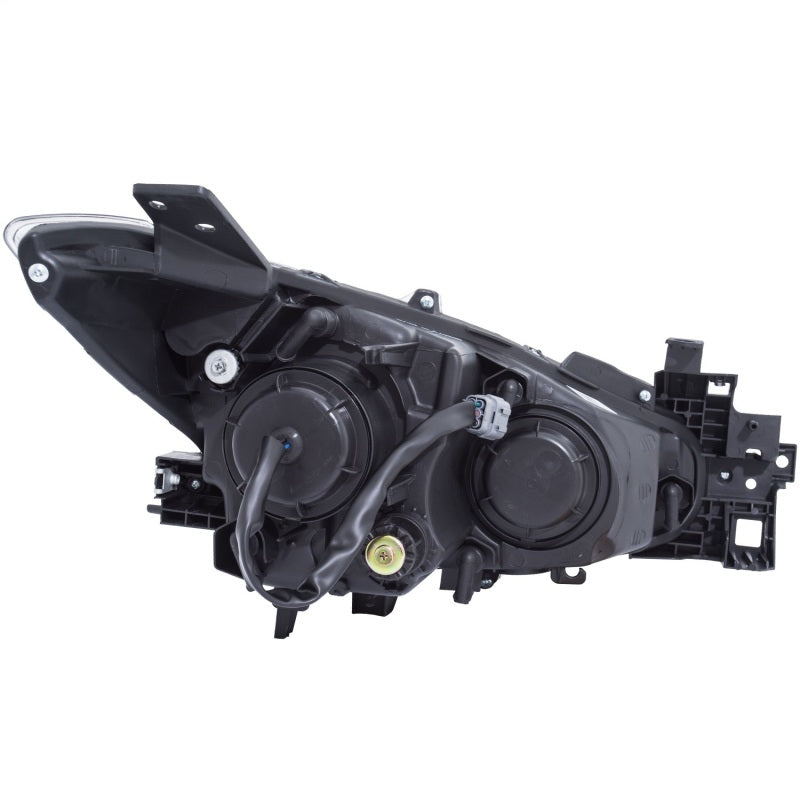 ANZO Projector Headlights With Halo Black w/Amber 14-17 Mazda 3 - GTR Auto