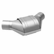 Load image into Gallery viewer, MagnaFlow Universal Catalytic Converter 2.00inch Angled Inlet/Outlet