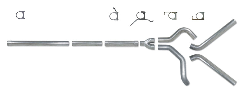 Diamond Eye KIT 4in Catback MFLR RPLCMENT PIPE DUAL AL: 2004.5-2007.5 DODGE CUMMINS 600 - GTR Auto