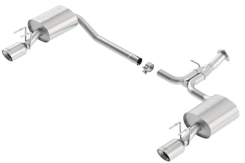 Borla 13-15 Honda Accord Coupe 3.5L FWD SS Rear Section Single Split Rear Exit Touring Exhaust - GTR Auto