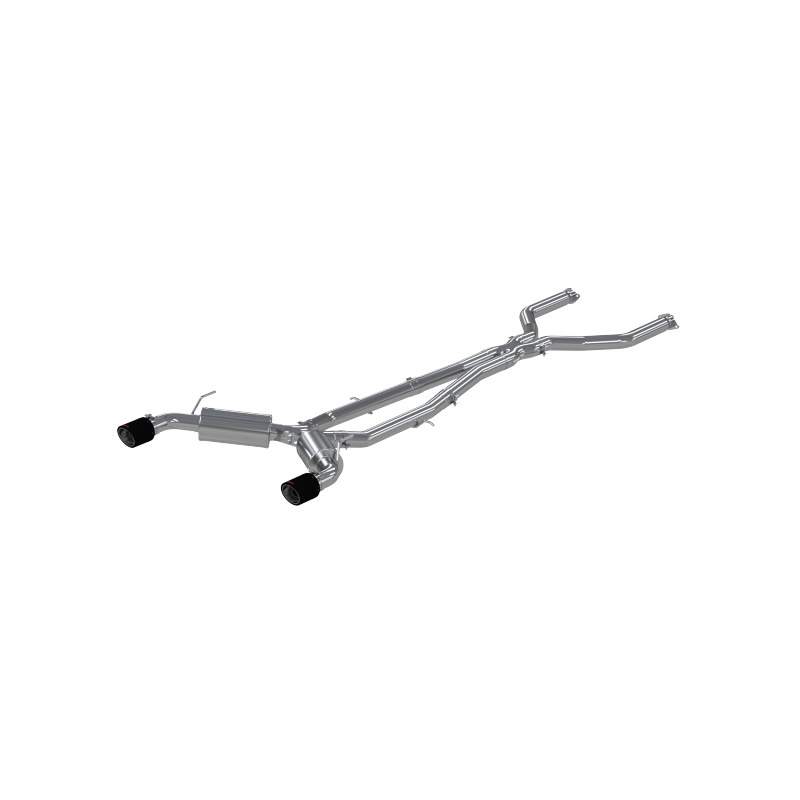 MBRP 16-19 Infiniti Q50 3.0L FWD/AWD 3in Cat Back w/ 4.5in OD Carbon Fiber Tips - T304 - GTR Auto