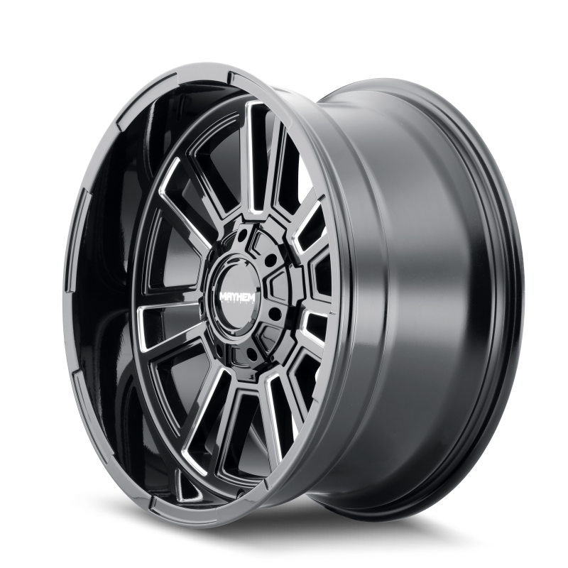 Mayhem 8115 Apollo 20x9 / 8x170 BP / 0mm Offset / 125.2mm Hub Black w/ Milled Spokes Wheel - GTR Auto