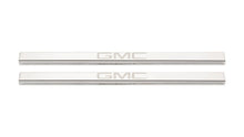 Load image into Gallery viewer, Putco 2020 GMC Sierra LD/HD Fits Double Cab and Regular Cab (2pc) w/ GMC Etching SS Door Sills 95181GM-2