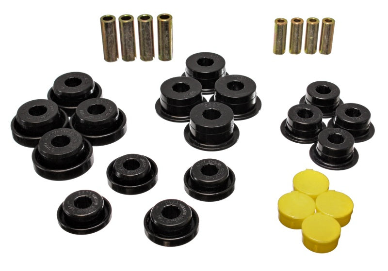 Energy Suspension 97-06 Jeep Wrangler TJ/YJ Black Front Control Arm Bushings (Must reuse OEM Outer S - GTR Auto