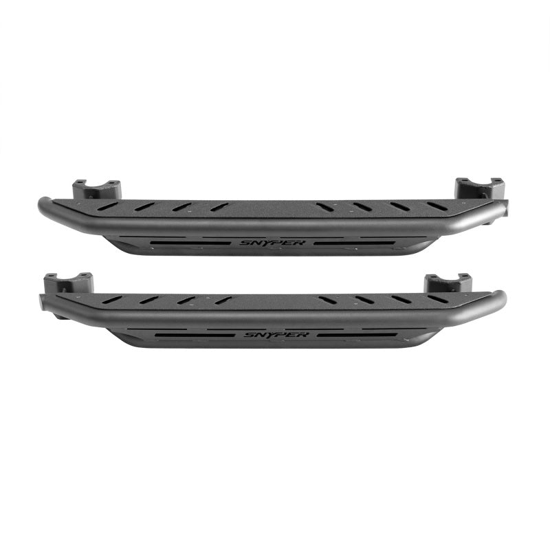 Westin/Snyper 07-17 Jeep Wrangler Triple Tube Rock Rail Steps - Textured Black - GTR Auto