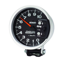 Load image into Gallery viewer, Autometer 5 inch 10,000 RPM w/ Peak Memory Pedestal Tachometer Auto Gauge - Black - GTR Auto