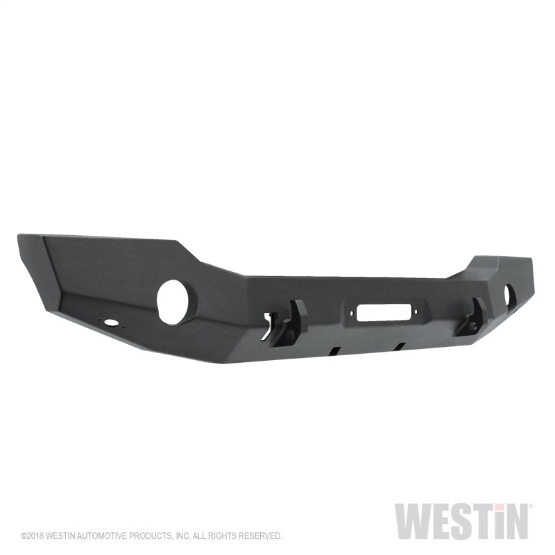 Westin 18-20 Jeep Wrangler JL WJ2 Full Width Front Bumper - Textured Black - GTR Auto
