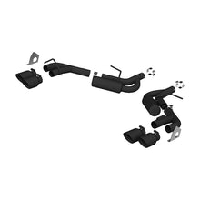 Load image into Gallery viewer, MBRP 16-19 Chevrolet Camaro V6 2.5in BLK NPP Dual Axle Back Exhaust w/ 4in Quad Dual Wall Tips - GTR Auto