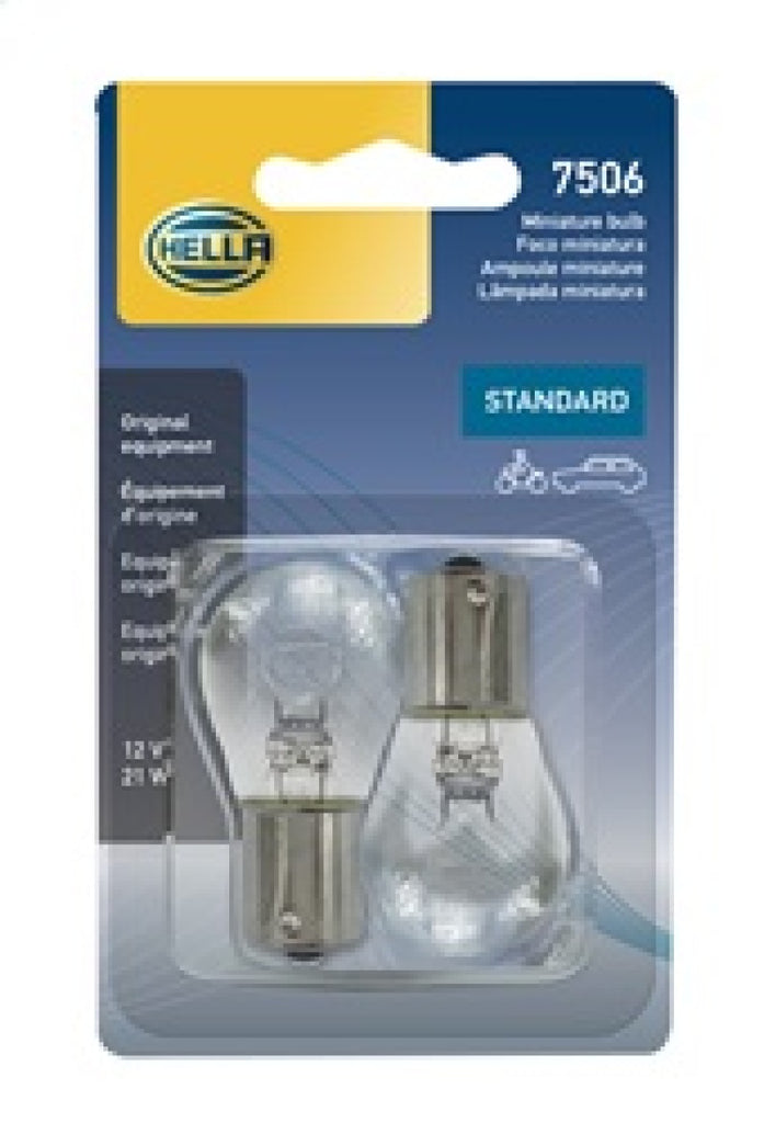 Hella Bulb 7506 12V 21W Ba15S S8 (2) - GTR Auto