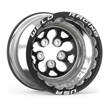 Load image into Gallery viewer, Weld Alpha-1 15x12 / 5x4.75 BP / 4in BS Black Wheel - Black Double Beadlock MT - GTR Auto
