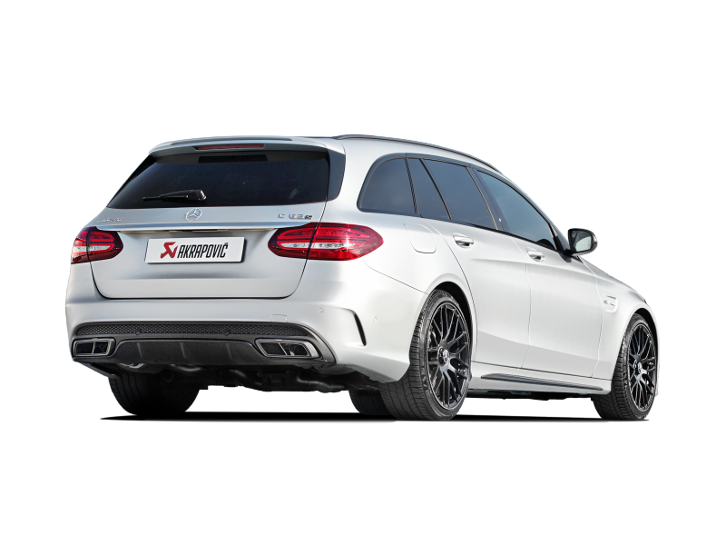 Akrapovic 15-17 AMG C63 Estate Evolution Line Cat Back (Titanium) w/ Carbon Tips (Req. Link Pipe) - GTR Auto