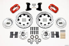 Load image into Gallery viewer, Wilwood Forged Dynalite Front Kit 12.19in Drilled Red 74-80 Pinto/Mustang II Disc Spindle only - GTR Auto