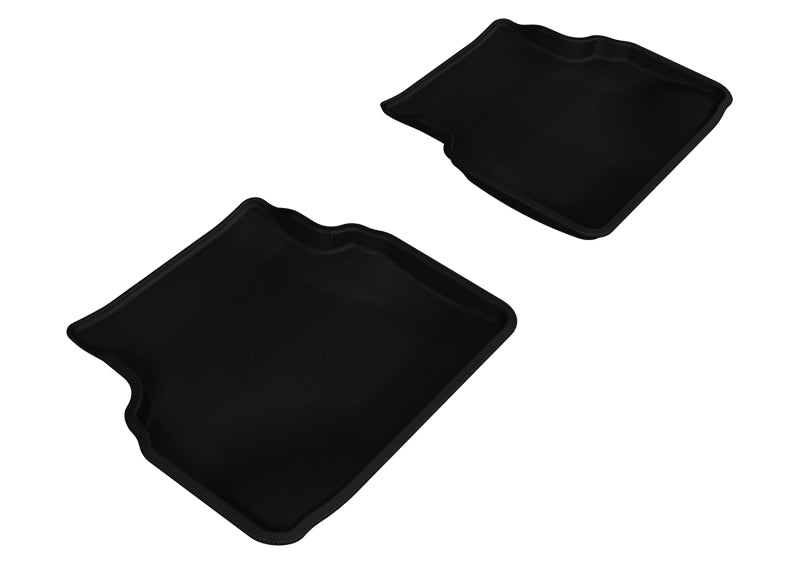 3D MAXpider 2002-2007 Subaru Impreza Kagu 2nd Row Floormats - Black - GTR Auto