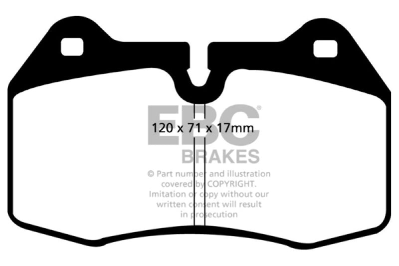EBC 94-99 BMW M5 3.8 (E34) Yellowstuff Front Brake Pads - GTR Auto