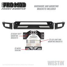 Load image into Gallery viewer, Westin 2010-2019 Dodge Ram 2500/3500 ( Old Body Style ) Pro-Mod Front Bumper - Textured Black - GTR Auto
