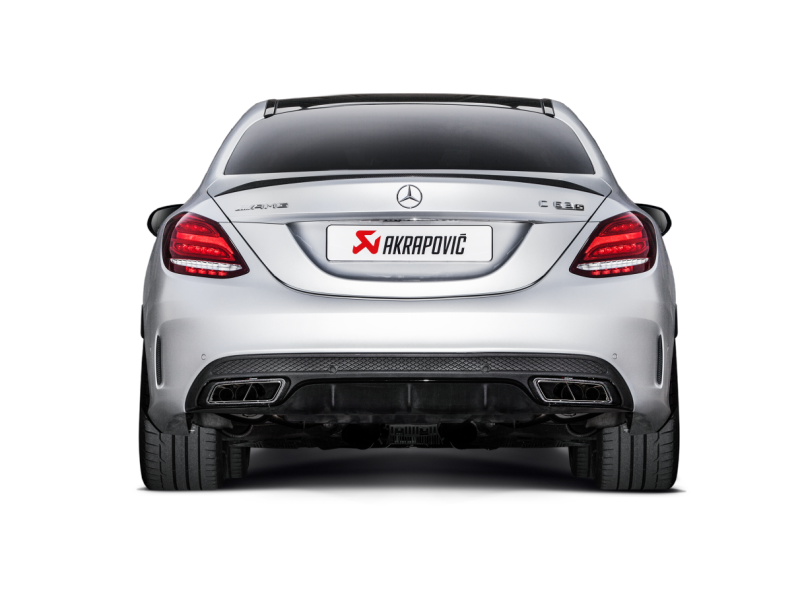 Akrapovic 15-17 AMG C63 Estate Evolution Line Cat Back (Titanium) w/ Carbon Tips (Req. Link Pipe) - GTR Auto