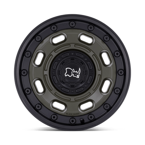 BR007 17X8 5X4.5/120 OD-GRN-BLK-LP 38MM