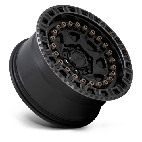 BRCBN 18X9 6X120 M-BLK MACH-RNG 10MM