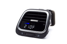 Load image into Gallery viewer, P3 V3 OBD2 - VW EOS / Scirocco Gauge (2007-2017) Left Hand Drive, Scirocco R, Blue bars / White digits, Pre-installed in OEM Vent (SILVER TRIM)