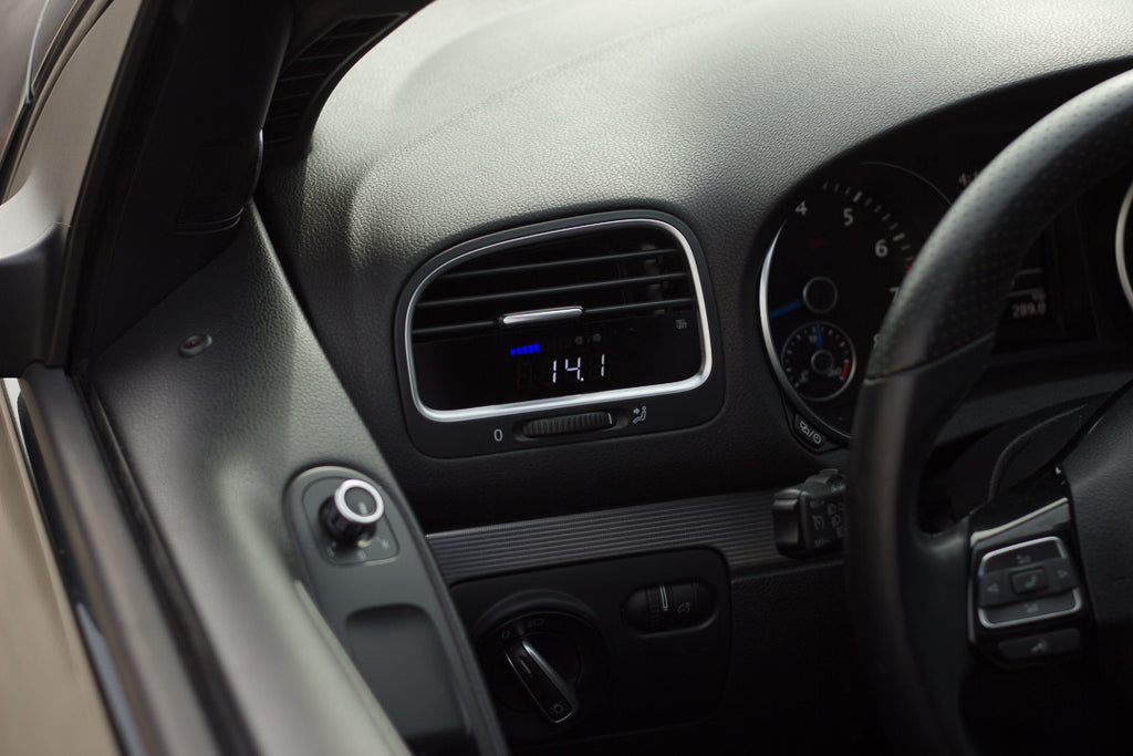 P3 Analog Gauge - VW Mk6 (2009-2013) Right Hand Drive, Blue bars / White digits - GTR Auto