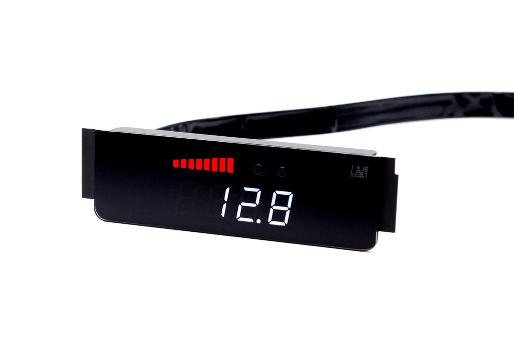 P3 Analog Gauge - VW Mk5 (2005-2009) Right Hand Drive, Red bars / White digits