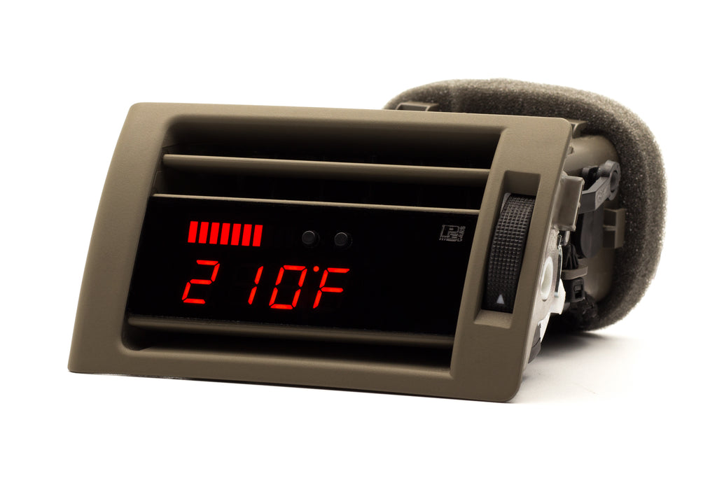 P3 V2 OBD2 Multi-Gauge - Audi B6 (2001-2006) Left hand drive, Pre-installed in OEM Vent (TAN) - GTR Auto