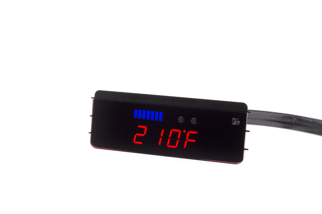 P3 V2 OBD2 Multi-Gauge - VW Mk4 (1997-2004) Left hand drive, GTI/R32/TDI, Blue bars / Red digits - GTR Auto