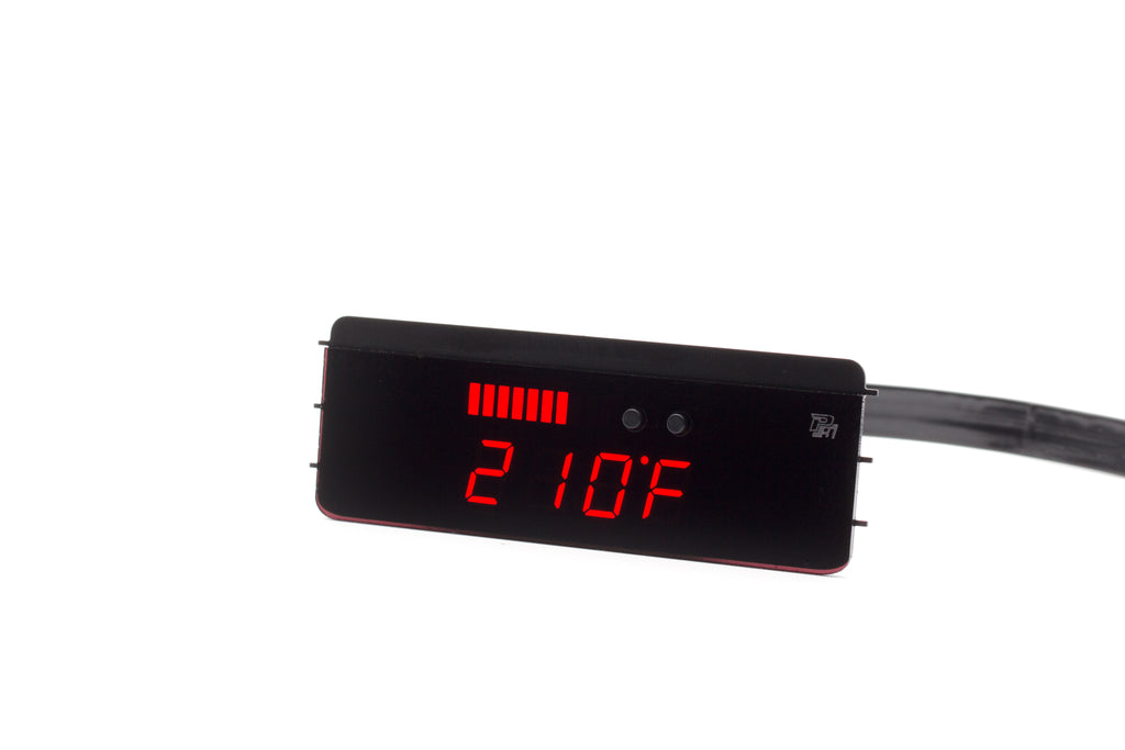 P3 V2 OBD2 Multi-Gauge - VW Mk4 (1997-2004) Left hand drive, GTI/R32/TDI, Red bars / Red digits - GTR Auto