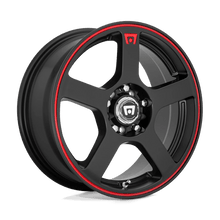 Load image into Gallery viewer, MR116 17X7 5X112/4.5 M-BLK RED-STR 40MM