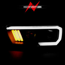 Load image into Gallery viewer, ANZO 2016-2017 Toyota Tacoma Projector Headlights w/ Plank Style Design Black/Amber w/ DRL - GTR Auto