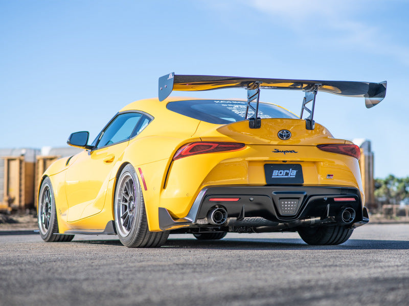 Borla 2020 Toyota Supra GR 3.0L I6 3in ATAK Catback Exhaust - Carbon Fiber Tips - GTR Auto