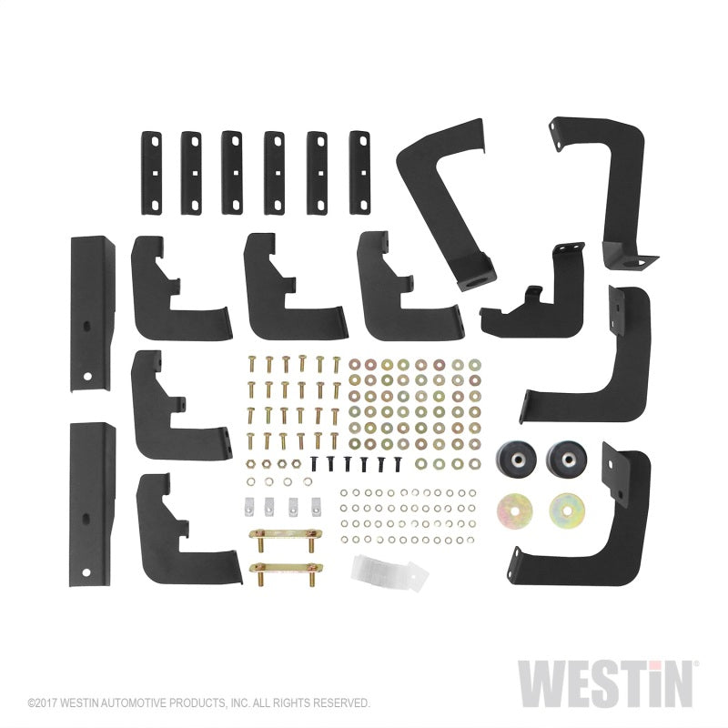 Westin 17-22 Ford F-250/350 Crew Cab 6.75ft Bed HDX Drop W2W Nerf Step Bars - Tex. Blk - GTR Auto