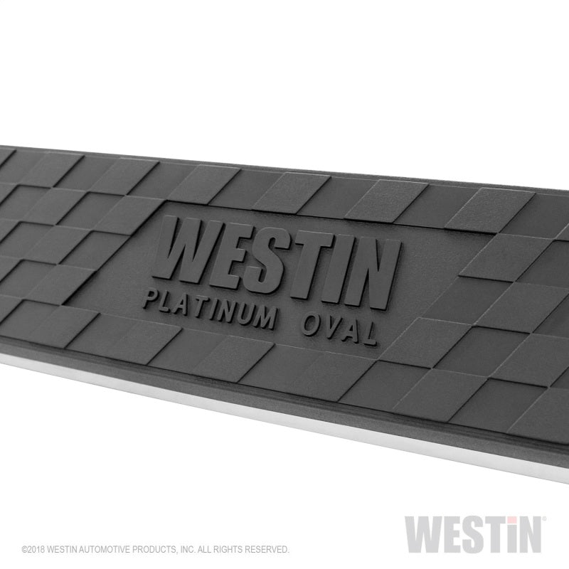 Westin 19-22 RAM 1500 Quad Cab (Excl. Classic) Platinum 4 Oval Nerf Step Bars - Blk - GTR Auto